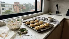 Pancitos integrales rellenos de queso y hierbas listos en 25 minutos