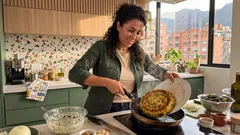 Cómo hacer budín de acelga en sartén, sin horno, y que quede firme en menos de 30 minutos