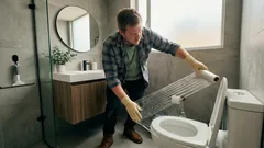 Por qué envolver la tapa del inodoro con papel film mejora la desinfección